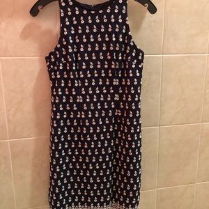 Ann Taylor embroidered floral sheath dress